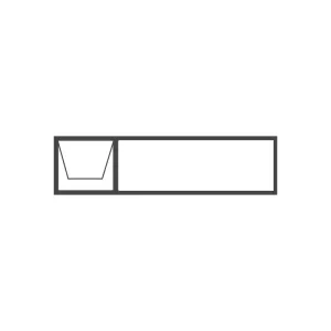 Aluminium Top Hung Window 2400x600 (24T6)