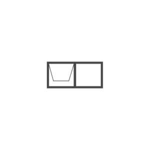 Aluminium Top Hung Window 1200x600 (12T6)