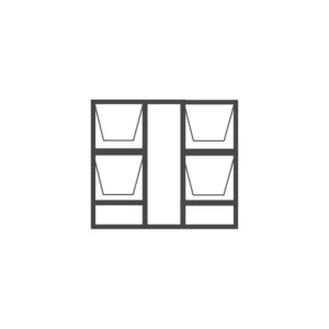 Aluminium Top Hung Window 1500x1500 (15DDT15)