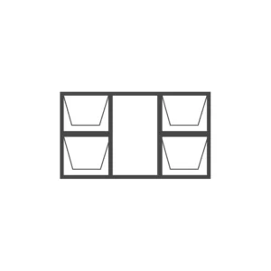 Aluminium Top Hung Window 1800x1200 (18DDT12)