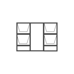 Aluminium Top Hung Window 1800x1500 (18DDT15)