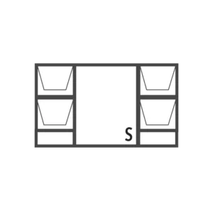 Aluminium Top Hung Window 2400x1500 (24DDT15)
