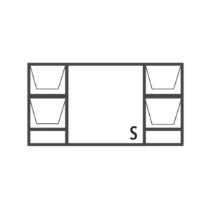 Aluminium Top Hung Window 2700x1500 (27DDT15)
