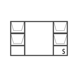 Aluminium Top Hung Window 2700x1800 (27DDT18)
