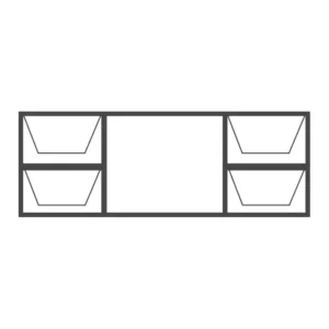 Aluminium Top Hung Window 1200x3000 (30DDT12)