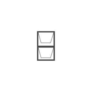 Aluminium Top Hung Window 600x1200 (6DT12)