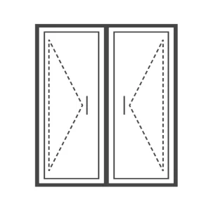 Aluminium Double French Door 1500x2100 (DOED1521)