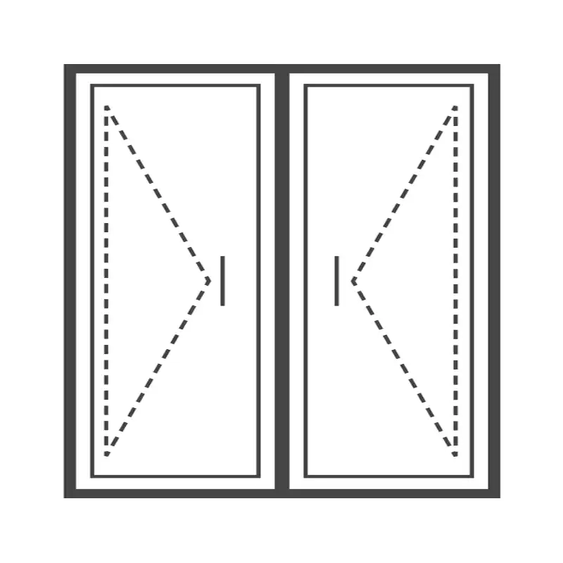 Aluminium Double French Door 1800x2100 (DOED1821)