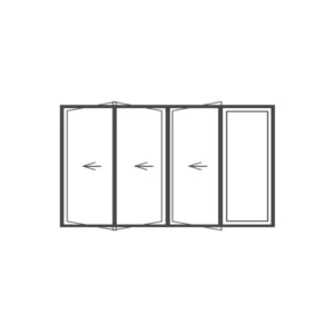 Aluminium Sliding Folding Door 2400x2100 (SFD243)