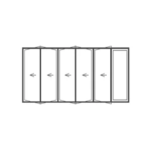 Aluminium Sliding Folding Door 3000x2100 (SFD305)