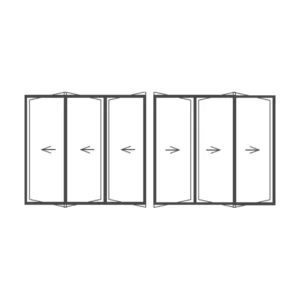 Aluminium Sliding Folding Door 4200x2100 (SFD425)