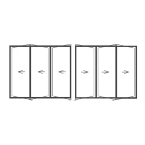 Aluminium Sliding Folding Door 5000x2100 (SFD506)