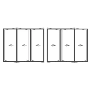 Aluminium Sliding Folding Door 5500x2100 (SFD556)