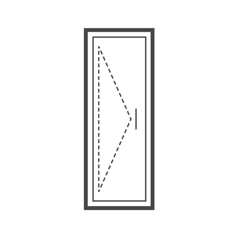Aluminium Single French Door 900x2100 (SOED)