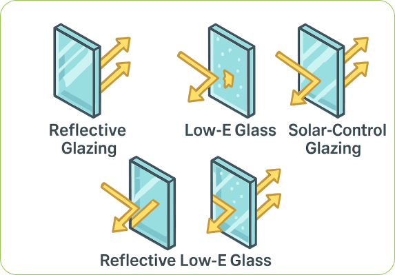 Reduce Glass Example Glass Options - Gauteng Aluminium